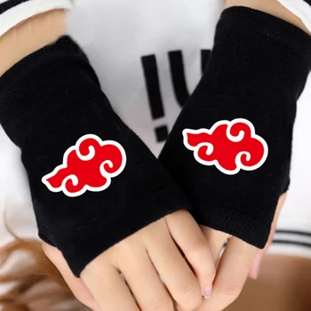 2020 De Iarnă De Bumbac Mănuși Anime Naruto Sasuke Red Cloud Mănuși Fingerless Imprimare Mănușă De Box Unisex Cosplay Cald Cadouri