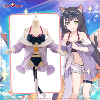 UWOWO Jocul Printesa Conecta! Re:Se Arunca Cu Capul Kyaru/Kiruya Momochi Kyaru De Costume De Cosplay Costum Nou De Costume De Baie Bikini Costume