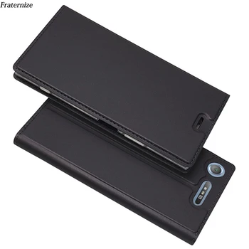 Piele Flip Portofel Caz Pentru Sony Xperia XA XA1 Plus XA2 Z5 Ultra X XZ Premium XZ1 XZ2 Compact L2 L1 Magnetic Complet Capacul suportului