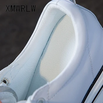 XMWRLW Piele naturala Femei Indesata Adidași 2020 Toamna Iarna Super Tocuri de 12cm Femeie Platforma Pantofi Casual Femei Adidas