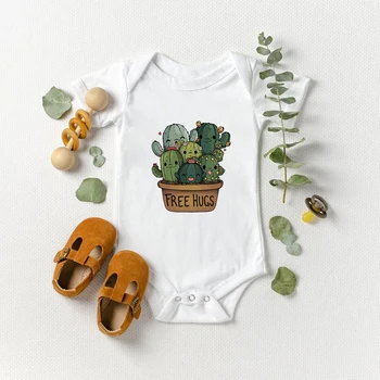 Copil Fată Băiat Romper 0-24M Estetic Destul de Cactus de Imprimare Nou-născuți Salopete Ropa De Bebe Fetita de Moda Pop-Piese de Haine