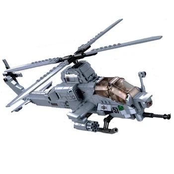 Sluban 0838 Constructor Se Potrivesc Technic Super Hornet Fighter Gunship Elicopter Motocicleta Blocuri Caramizi Jucarii Pentru Copii