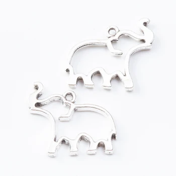 35 piese retro de metal aliaj de zinc elefant pandantiv pentru DIY bijuterii handmade colier face 7251