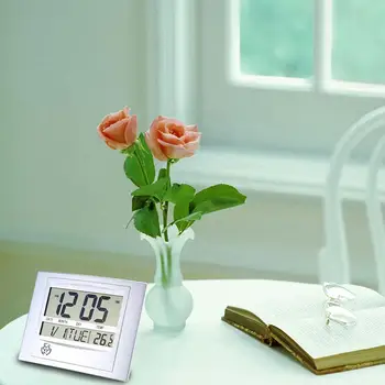 LCD Digital Home Decor de Birou Ceas Temperatura Interioară HOTCH Ceas de Perete Lcd de Mari dimensiuni Ceas de Perete Lcd Atomic Ceas de Perete