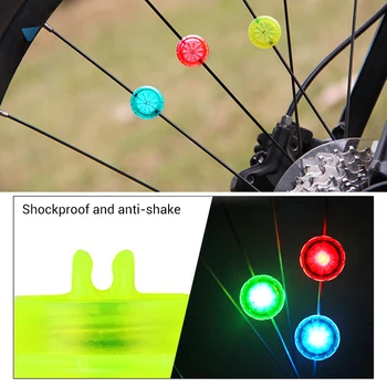 6 buc Roata de Bicicleta Lumini de Biciclete a Vorbit Lumini IP67 rezistent la apa biciclete lumina led-uri Pentru biciclete Lumini pentru Biciclete mtb Vorbit Lumini