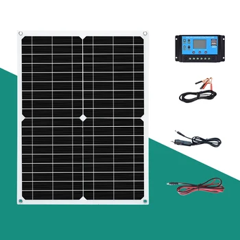 BOGUANG panou solar complet 18V 25W 50w de zi cu Zi alimentare 100w / Sec panourile Fotovoltaice kit pentru 5v dispozitiv USB baterie de 12V