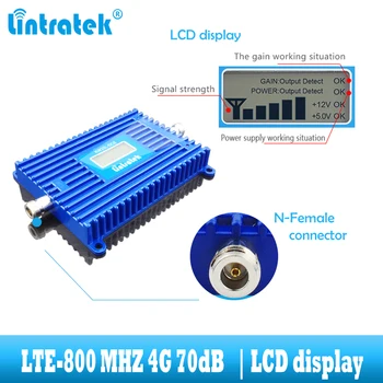 Lintratek LTE 800 mhz amplificatorul de semnal telefon Mobil 4G 800mhz celulare repetor de semnal de rapel de banda de 20 de 4g de rețea de internet