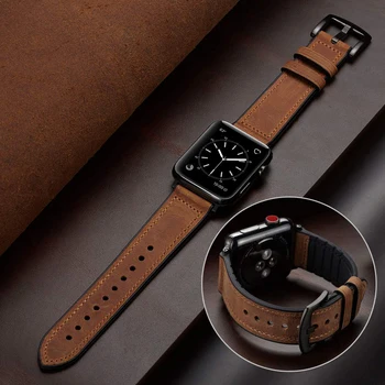 Silicon+curea din Piele pentru apple watch band 44 mm 40 mm 42mm 38mm curea bratara correa pentru iwatch seria 6 5 4 3 SE 40 de 44mm