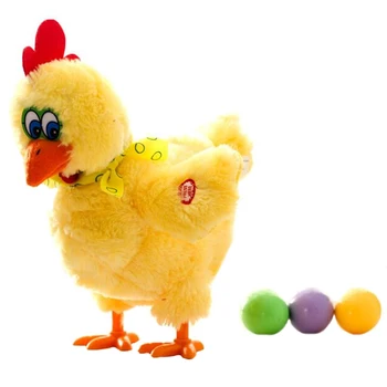 30cm amuzant de pui crud găinile se vor oua de pui nebun cântând și dansând de companie electrice păpuși de pluș jucarii de cadouri de Craciun