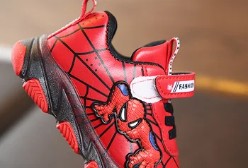 Copii Spiderman Adidași Luminat Băieți Fete Moale de jos în Pantofi de Copil Baby Sport Casual, Copii, Lumina LED-uri Pantofi Student