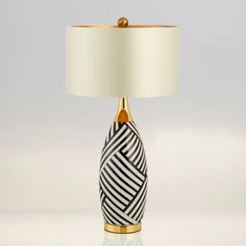 LukLoy CONDUS Minimalist Modern, Ceramică de Masă Lampă Pentru camera de zi Dormitor Noptieră Lumina American Creative Lampă decorativă