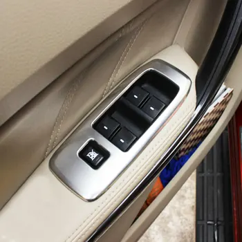 Jameo Auto 4 buc Oțel Inoxidabil Mașină Windows Ridicare Garnitura Geamului Autocolante pentru Ford Ranger - 2018 Piese Accesorii