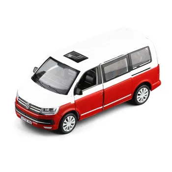 1:32 VW T6 MULTIVAN MPV Model de Simulare Mașină de Jucărie Aliaj Trage Înapoi Jucarii pentru Copii Veritabilă Colecție de Licență Cadou Vehicul Off-Road