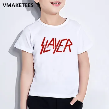 Copii Vara Maneca Scurta Fete si Baieti T shirt pentru Copii Speed Metal Slayer Print T-shirt Hip Hop Cool, Casual, Haine pentru Copii,HKP516