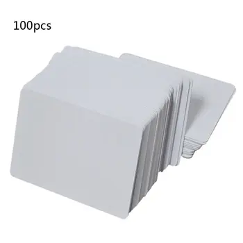 100buc Alb Premium Gol Inkjet PVC Cărți de IDENTITATE din Plastic Alb Dublă față-Verso Imprimare DIY ID Insigna Carduri