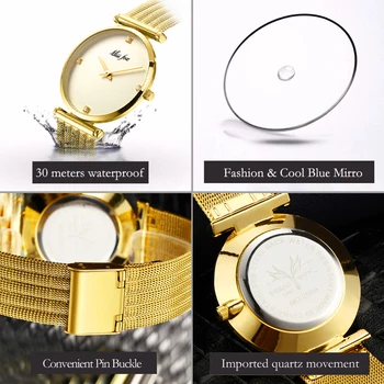 Produse De Top De Vânzare În 2018 Otel Inoxidabil Bratara De Aur Cu Diamante Cadouri Pentru Femei Minimalist Designer De Brand De Lux Pentru Femei Ceasuri