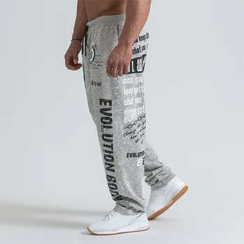 Qualety bărbați pantaloni joggers bumbac Casusl pantaloni Scrisoare de Imprimare Siret barbati hip hop streetwear 2019 vară, Primăvară nouă