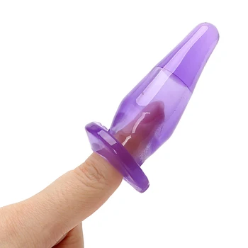 IKOKY 3PCS Anal Plug Vibrator din Silicon Analsex Jucarii Sexuale pentru Femei Dopuri anale Adult Sex Produse pentru Cupluri Masturbator AV Stick