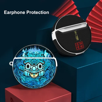Bluetooth Hoofdtelefoon Cover pentru Huawei Freebuds Pro Set Căști Sac de Plastic Moale Macara Pictura Cască Beschermen Caz