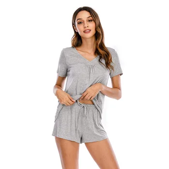 De Vânzare Fierbinte Femei Femei Îmbrăcăminte De Noapte Scurt Set Pijama Plus Dimensiune Modal Uzura Acasă