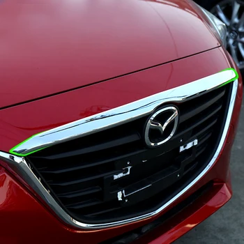 ABS Oglinzi Cromate Grila Fata Capota Capota Capac Ornamental pentru Mazda 3 AXELA 2016