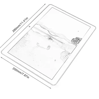 KT107 Plastic Tableta 10.1 Inch HD Ecran Mare, Android Versiunea 8.10 Moda Comprimat Portabil 1G+16G Gold Tableta