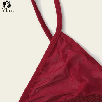 Noi De Lenjerie Pentru Femei Sexy Sutien Fără Sudură Sutien+Chiloti Red Hot Lenjerie Costum De Plasă Transparentă Erotic Lenjerie Intima