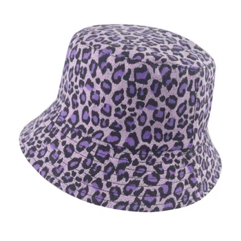 Leopard De Imprimare Găleată Pălărie Pescar Pălăria În Aer Liber, De Călătorie Pălărie De Soare Capac Pălării Pentru Bărbați, Femei Hip Hop Panama Casquette