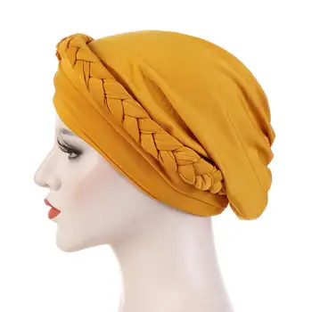 Femei Lady Margele Musulman Panglica Cap Turban Folie De Acoperire Cancer Chimioterapie Islamice Arabe Capac Pălărie Pierderea Parului Capota Căciuli De Moda