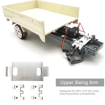 Off-Road Superioare Swing Arm Set de Direcție Cupa Roata Adaptor Accesorii Usoare Copii Jucărie Camion RC DIY Instrument de Reparații Pentru WPL D12