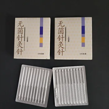 Blessfun Chineză Tradițională Sterile de Unică folosință Ace de Acupunctura ZhenJiu Ac De Unică folosință 100 buc Per Pachet