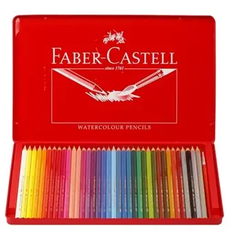 Faber Castell 36 Creioane Colorate Acuarelă cazul Arta de Desen Liber pensula