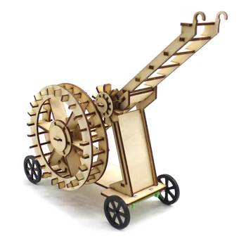 STEM Jucarii pentru Copii de Învățământ Experiment de Tehnologie Set de Jucării DIY Rezervor Model de Masina Puzzle Pictat Jucarii Copii