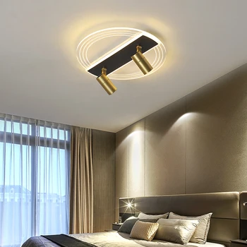 Rotund LED lampă de plafon dormitor matrimonial lampa vestiar lux lumina camera de zi lumina reflectoarelor de studiu, sală de mese de iluminat