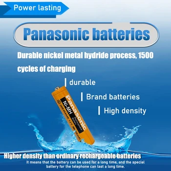 8PCS Original Panasonic AAA 1.2 V 630mAh Reincarcabila NiHM de Încărcare a Bateriei de 1200 de ori