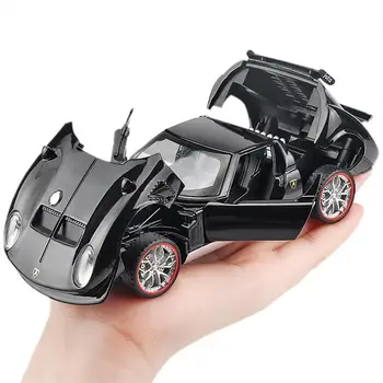Pentru 1:32 Rambo Miura Tragator Aliaj Model Capota Și Ușa Poate Fi Deschisă De Sunet Și Lumină De Colectare Brinquedos Trage Înapoi Mașină De Jucărie