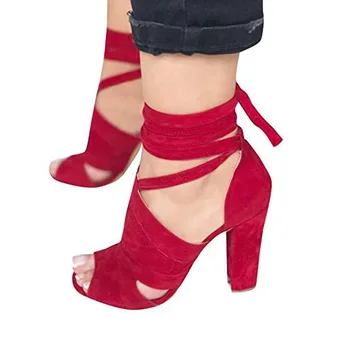 Sandalias Mujer 2020 Femei Sandale Gladiator Tocuri inalte Pompe de Curea Cataramă de Curea Pantofi de Vară de Moda Doamnelor Pantofi mărimea 34-43456