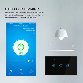 Led Dimmer 220V/110V Ewelink Wifi Dimmer Switch Smart Touch comutator de lumină Bec cu Dimmer lucra Cu Amazon Alexa Google Asistent