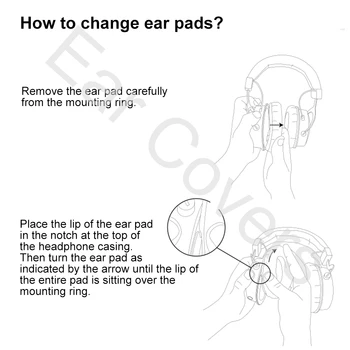 Tampoane pentru urechi Pentru AKG K414 K414P Căști Tampoanele de Înlocuire Cască Ureche Pad din Piele PU Burete Spuma