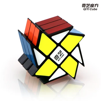 Qiyi 3x3 Fisher Moară de vânt Axa Puzzle Cub Magic Viteza Cubo magico mofangge XMD Profesionale Jucărie de Învățământ pentru Copii