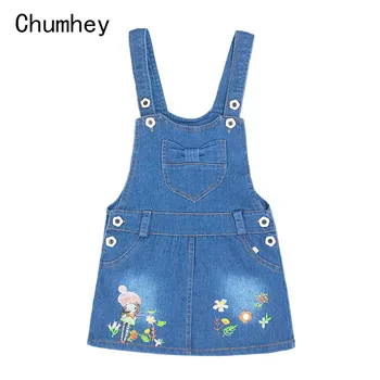 Chumhey 1-6M Copii Sundress Vară Fete Blugi Suspensor rochie Salopeta Baby Curele Denim Salopete Rochie Copilul Haine Bebe Haine