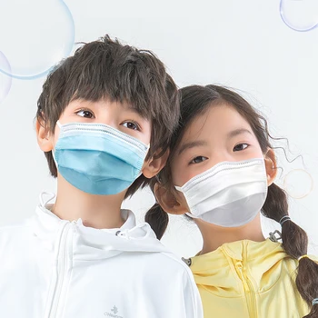 Copii Mască de Unică folosință Copilul Gura Masca Non-țesute 3 Straturi Mască de Protecție Pentru Copii Respirabil de Protecție de Siguranță pentru Copii Masque
