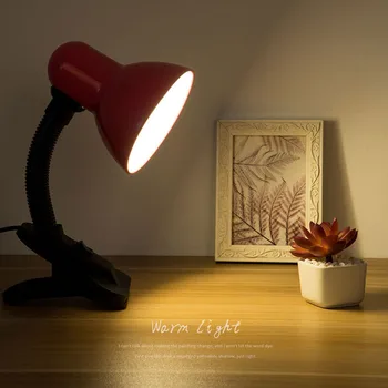 Lampa de birou lampara de mesa condus escritorio iluminat interior flexo escritorio sta Liseuse Clip lumina de cămin Roșu Portocaliu Copil