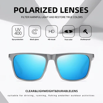 AOFLY Aluminiu magneziu ochelari de Soare Polarizat de sex Masculin Anti-Orbire Oglindă Lentile de Moda 2020 Pătrat de Conducere ochelari de Soare Pentru Barbati UV400