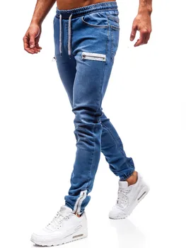 Full Lungime Pantaloni Barbati Denim Casual Slim Fit Jeans pentru Bărbați