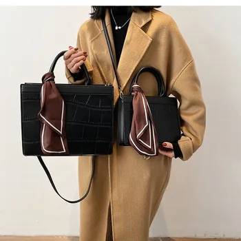 Texturate de brand designer de mare capacitate sac femei's2020autumn și iarna noua moda doamnelor messenger all-meci portabil tote sac