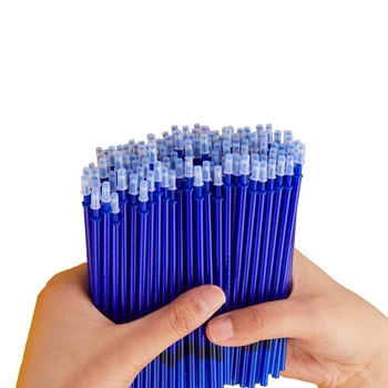 100buc/Set Erasable Pen Refill Lavabil Mâner Tijă Pix cu Gel 0.5 mm Albastru/Negru de Cerneală Pixuri Rod Școală Birou de Scriere Cadou de Papetărie