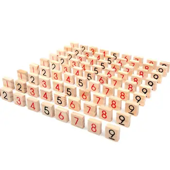 De învățământ Inteligenta Puzzle Jucarii de Lemn, Jocuri Montessori din Lemn Sudoku, Șah Părinte-copil Joc de Puzzle Jiugongge Jucarii