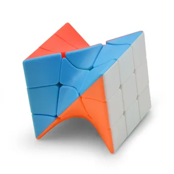 Lefun 3x3 Torsiune Cub Magic Coloful Răsucite Cub de Jucărie Formă Ciudată Stickerless Puzzle-uri Colorate Jucării Educative Pentru Copii