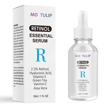 MO TULIP Retinol 2.5% Fata Facial Serum Vitamina C Ser Fermitate de Reparare a Pielii Anti-Rid Anti-Imbatranire Ser lifting de Îngrijire a Pielii